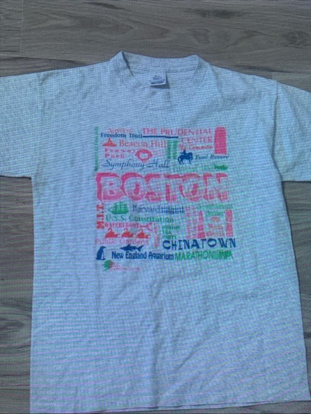 Boston Graphic Crewneck T-Shirt in White
